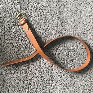 J. Crew Roller-buckle Italian leather belt